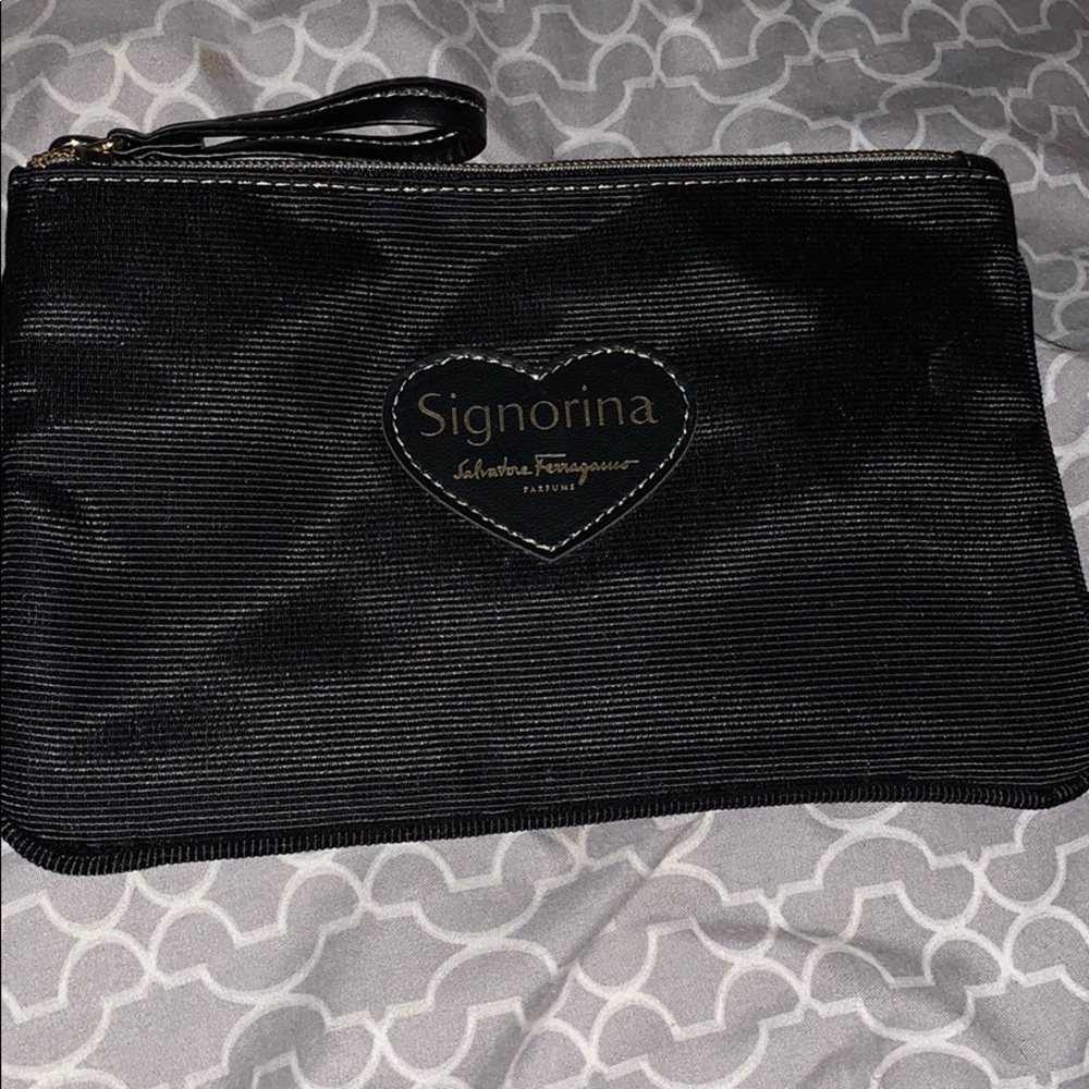 Salvatore Ferragamo make up bag/clutch NEW!